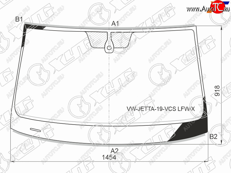 13 499 р. Стекло лобовое (Датчик дождя Молдинг) XYG  Volkswagen Jetta  A7 (2018-2022) седан дорестайлинг  с доставкой в г. Екатеринбург