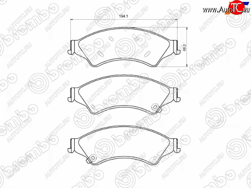 9 599 р. Колодки тормозные перед FL-FR SAT Ford Ranger SuperCab (2019-2023)  с доставкой в г. Екатеринбург