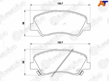 Колодки тормозные передние FR-FL SAT  Hyundai Creta SU (2020-2022)