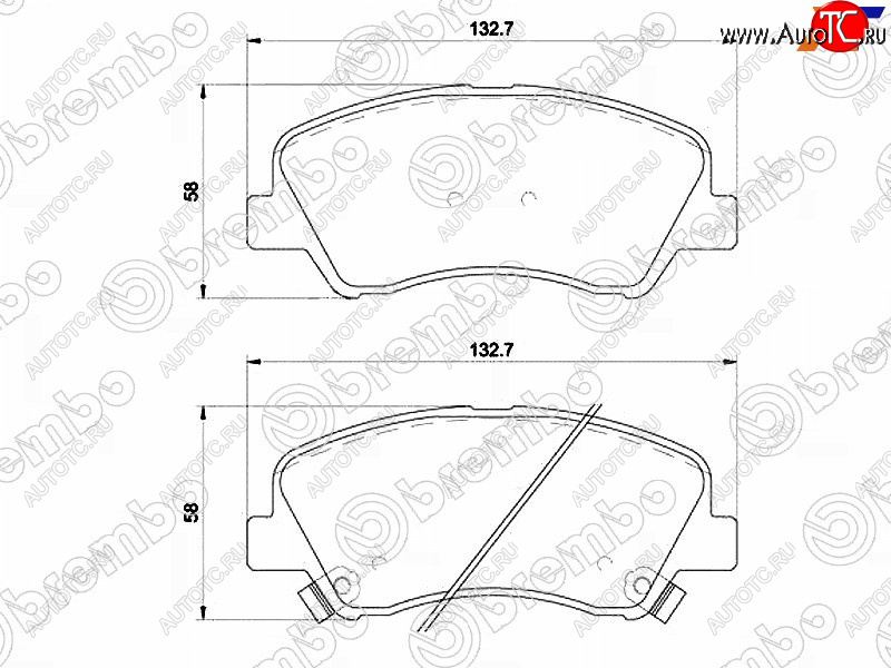 3 699 р. Колодки тормозные передние FR-FL SAT  Hyundai Solaris RBr седан дорестайлинг (2010-2014)  с доставкой в г. Екатеринбург