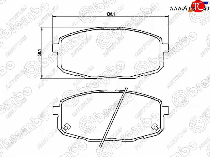 2 999 р. Колодки тормозные передние FL-FR SAT  Hyundai Creta (GS,  SU), I30 (FD,  2 GD,  3 PD), I30 Fastback (PD), KIA Ceed (1 ED)  с доставкой в г. Екатеринбург