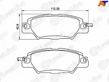 Колодки тормозные передние FL-FR SAT Mazda (Мазда) CX-5 (ЦХ-5)  KF (2016-2024) KF