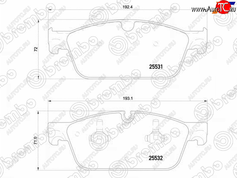 8 999 р. Колодки тормозные перед FR-FL SAT Mercedes-Benz GL class X166 дорестайлинг (2012-2016)  с доставкой в г. Екатеринбург