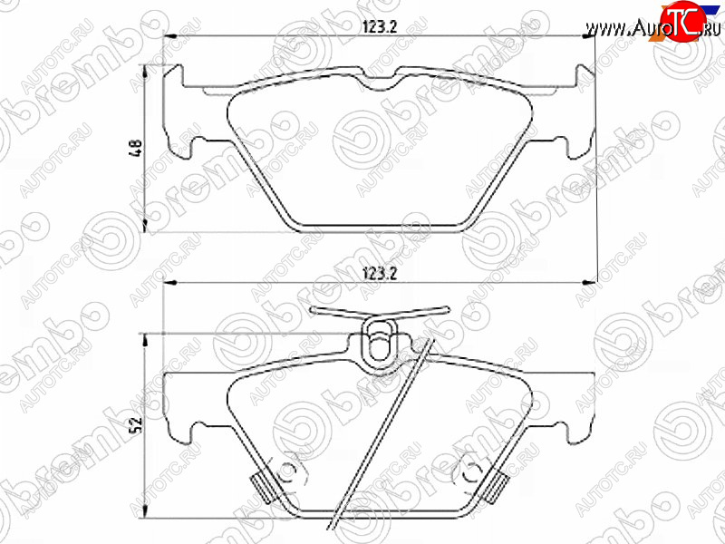 4 799 р. Колодки тормозные задние RH-LH SAT Subaru Legacy BN/B15 дорестайлинг седан (2015-2017)  с доставкой в г. Екатеринбург