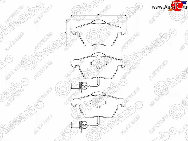 4 949 р. Колодки тормозные FR SAT  Volkswagen Passat B6 седан (2005-2011)  с доставкой в г. Екатеринбург