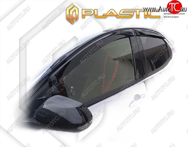 1 759 р. Дефлектора окон CA-Plastic  Toyota Yaris  XP210 (2020-2024) хэтчбэк 5 дв. дорестайлинг (classic полупрозрачный)  с доставкой в г. Екатеринбург