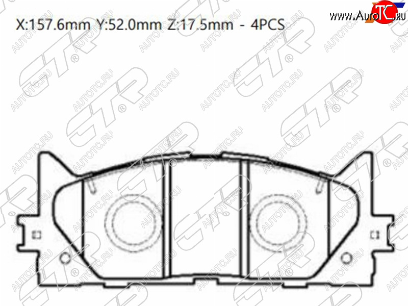 2 099 р. Колодки тормозные передние FL-FR SAT  Toyota Camry ( XV40,  XV50) (2006-2014) дорестайлинг, рестайлинг, дорестайлинг  с доставкой в г. Екатеринбург