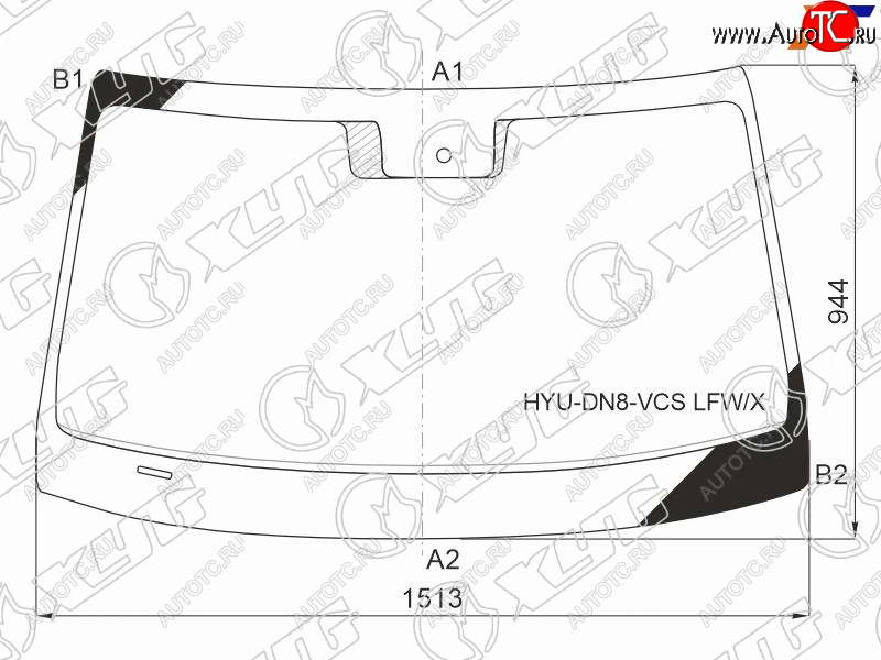 9 499 р. Стекло лобовое (Датчик дождя) XYG  Hyundai Sonata  DN8 (2019-2022)  с доставкой в г. Екатеринбург