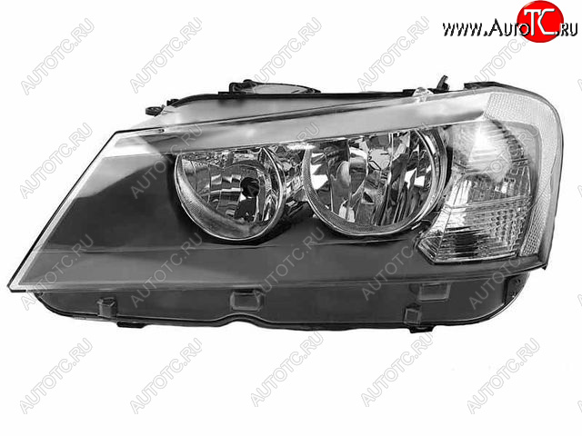 0 р. Левая фара (c электрокорректором) DEPO BMW X3 F25 дорестайлинг (2010-2014)  с доставкой в г. Екатеринбург