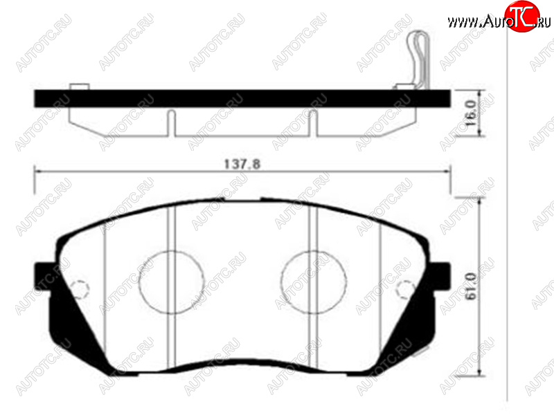 2 499 р. Колодки тормозные передние FR-FL SAT   Hyundai I40  1 VF - IX35 ( LM,  NU)  с доставкой в г. Екатеринбург