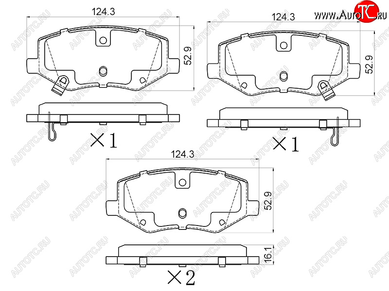 859 р. Колодки тормозные передние FR-FL SAT   JAC S3 - S5  с доставкой в г. Екатеринбург