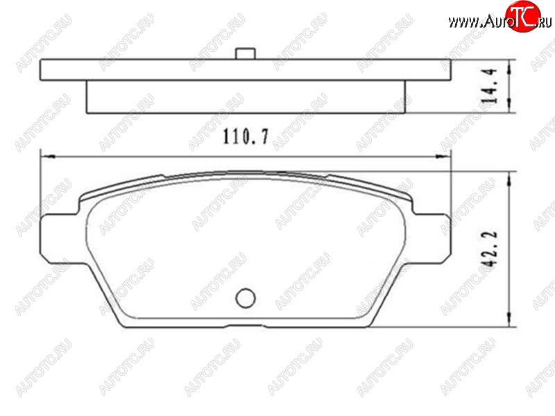 849 р. Колодки тормозные задние RH-LH SAT Mazda 6 GG седан рестайлинг (2005-2008)  с доставкой в г. Екатеринбург