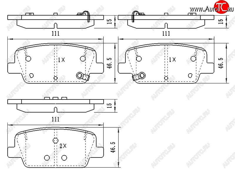 939 р. Колодки тормозные задние RH-LH SAT  Hyundai Palisade  LX2 - Santa Fe ( DM,  TM)  с доставкой в г. Екатеринбург