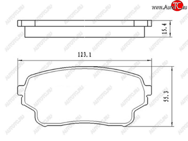 1 149 р. Колодки тормозные передние FR-FL SAT  Suzuki Grand Vitara ( FTB03 3 двери,  3TD62, TL52 5 дверей) - Grand Vitara XL7  с доставкой в г. Екатеринбург