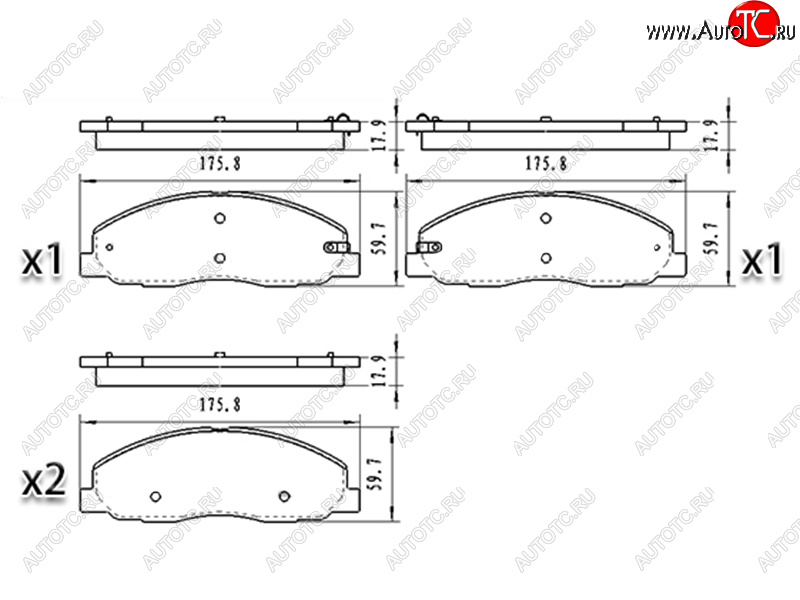 1 399 р. Колодки тормозные перед FL-FR SAT  ГАЗ ГАЗель Next ( A21,A22, С41, С42,  A21,A22, С41, С42, Фермер,  A60,A63, A64,  A62,А65,  A31,A32, C45, C46) - ГАЗель NEXT Citiline  А68  с доставкой в г. Екатеринбург