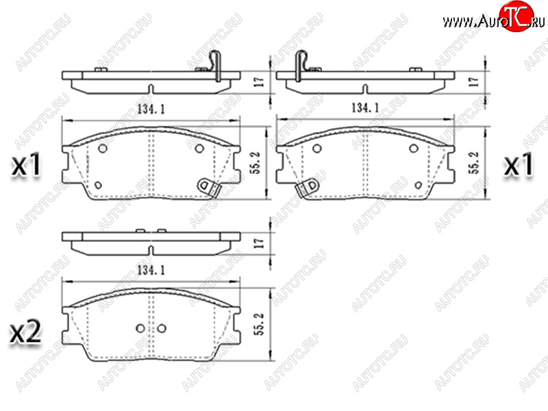 1 099 р. Колодки тормозные передние FR-FL SAT   Hyundai Creta  SU (2020-2022), KIA Soul  SK3 (2018-2022)  с доставкой в г. Екатеринбург