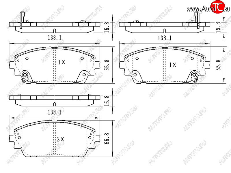 1 079 р. Колодки тормозные перед FL-FR SAT  Mazda 3/Axela  BP (2019-2024) седан, хэтчбэк  с доставкой в г. Екатеринбург