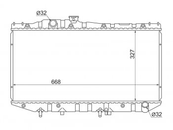 Радиатор SAT Toyota Camry V20 (1986-1990)