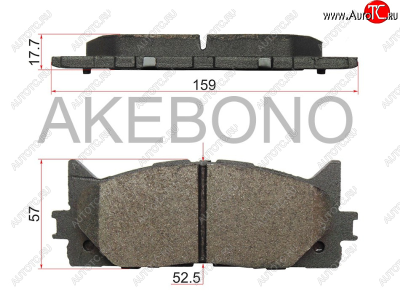 3 399 р. Колодки тормозные передние FL-FR SAT Toyota Camry XV50 дорестайлинг (2011-2014)  с доставкой в г. Екатеринбург