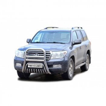 Передок нержавейка d63.5, Техно Сфера Toyota Land Cruiser 200 дорестайлинг (2007-2012)