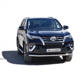 Защита переда труба крашенная d63.5, Техно сфера Toyota (Тойота) Fortuner (Фортунер) ( AN50/AN60,  AN160) (2004-2024) AN50/AN60, AN160 дорестайлинг, 1-ый рестайлинг, 2-ой рестайлинг, дорестайлинг, рестайлинг