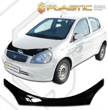 Дефлектор капота CA-Plastic Toyota (Тойота) Vitz (Витс)  XP10 (1999-2005) XP10 хэтчбэк 3 дв. дорестайлинг, хэтчбэк 3 дв. рестайлинг