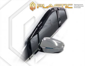 2 079 р. Дефлектора окон (р. Юго-Восточной Азии) CA-Plastic  Mitsubishi Xpander Cross  NC1W (2022-2024) минивэн рестайлинг (серия Classic полупрозрачный)  с доставкой в г. Екатеринбург. Увеличить фотографию 2