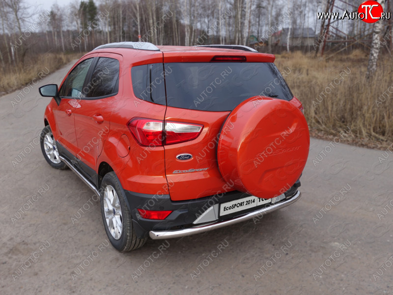 12 999 р. Защита задняя (нержавейка 60,3 мм) ТСС Тюнинг Ford EcoSport дорестайлинг (2013-2019)  с доставкой в г. Екатеринбург