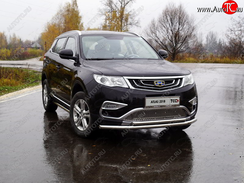 6 249 р. Рамка гос. номера ТСС Тюнинг  Geely Atlas  NL3 (2016-2022) (нержавейка)  с доставкой в г. Екатеринбург