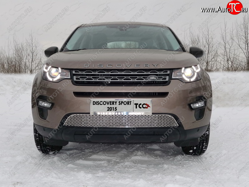 6 249 р. Рамка гос. номера ТСС Тюнинг  Land Rover Discovery Sport  L550 (2014-2019) дорестайлинг (нержавейка)  с доставкой в г. Екатеринбург