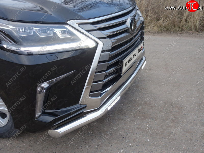 6 249 р. Рамка гос. номера ТСС Тюнинг  Lexus LX450d  J200 - LX570  J200 (нержавейка)  с доставкой в г. Екатеринбург