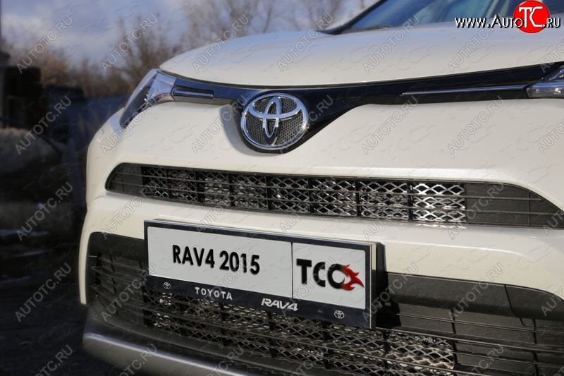 6 249 р. Рамка гос. номера ТСС Тюнинг  Toyota RAV4  XA40 (2015-2019) 5 дв. рестайлинг (нержавейка)  с доставкой в г. Екатеринбург