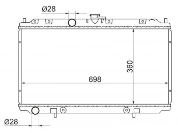 Радиатор SAT Nissan Primera 3 седан P12 (2001-2008)
