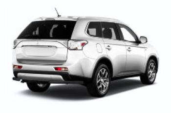 Защита заднего бампера уголки d57 Slitkoff Mitsubishi Outlander GF 2-ой рестайлинг (2015-2018) ()