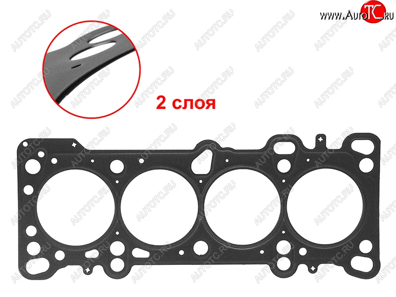 1 079 р. Прокладка ГБЦ S6D 1,6 металл DYG  KIA Rio  1 DC - Spectra  с доставкой в г. Екатеринбург