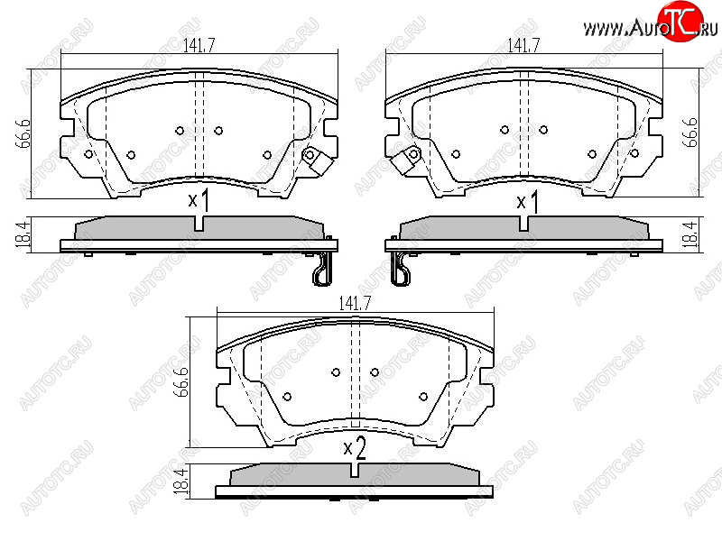 1 299 р. Колодки тормозные перед FR-FL SAT  Opel Astra  J (2009-2017) универсал дорестайлинг, хэтчбек 5 дв. дорестайлинг, седан рестайлинг, универсал рестайлинг, хэтчбек 5 дв.  рестайлинг  с доставкой в г. Екатеринбург