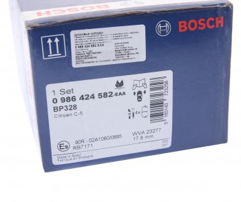 2 989 р. Колодки тормозные передние (4шт.) BOSCH CITROEN C5 RD дорестайлинг, седан (2008-2017)  с доставкой в г. Екатеринбург. Увеличить фотографию 4