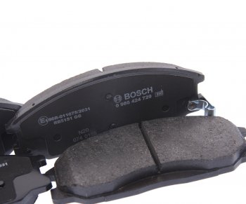 2 499 р. Колодки тормозные передние (4шт.) BOSCH  Hyundai Santa Fe  SM (2000-2012), Hyundai Trajet (1999-2008), KIA Sorento ( BL,  XM,  MQ4) (2002-2022)  с доставкой в г. Екатеринбург. Увеличить фотографию 2