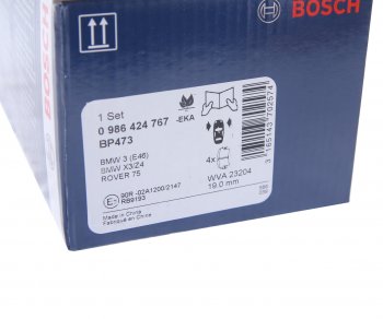 3 499 р. Колодки тормозные передние (4шт.) BOSCH BMW 3 серия E46 седан дорестайлинг (1998-2001)  с доставкой в г. Екатеринбург. Увеличить фотографию 4