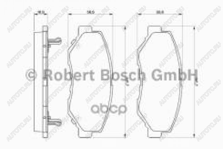 2 599 р. Колодки тормозные передние (4шт.) BOSCH Honda CR-V RW,RT рестайлинг (2019-2022)  с доставкой в г. Екатеринбург