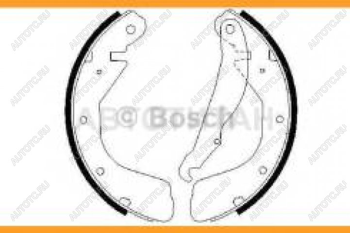 1 679 р. Колодки тормозные задние барабанные (4шт.) BOSCH Opel Astra F седан рестайлинг (1994-1998)  с доставкой в г. Екатеринбург