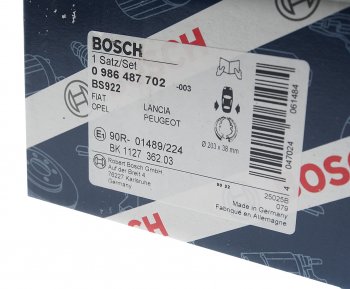 2 599 р. Колодки тормозные задние стояночного тормоза (4шт.) BOSCH Opel Corsa D   дорестайлинг, хэтчбэк 5 дв. (2006-2010)  с доставкой в г. Екатеринбург. Увеличить фотографию 4