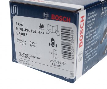 2 099 р. Колодки тормозные задние (4шт.) BOSCH Toyota Camry XV40 дорестайлинг (2006-2008)  с доставкой в г. Екатеринбург. Увеличить фотографию 3