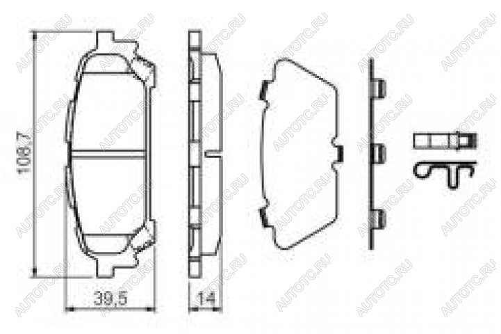 2 899 р. Колодки тормозные задние (4шт.) BOSCH Subaru Forester SG дорестайлинг (2002-2005)  с доставкой в г. Екатеринбург