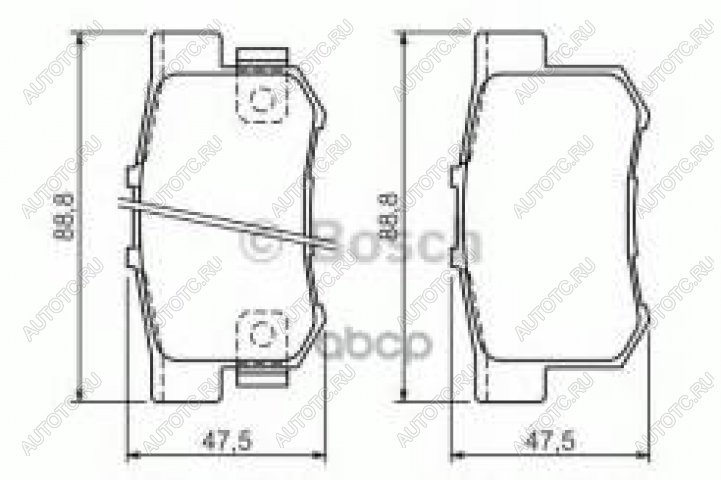 1 699 р. Колодки тормозные задние (4шт.) BOSCH  Honda Accord (CS,  CU,  CW,  CR,  CV,  CY), CR-V (RE1,RE2,RE3,RE4,RE5,RE7,  RM1,RM3,RM4,  RW,RT)  с доставкой в г. Екатеринбург