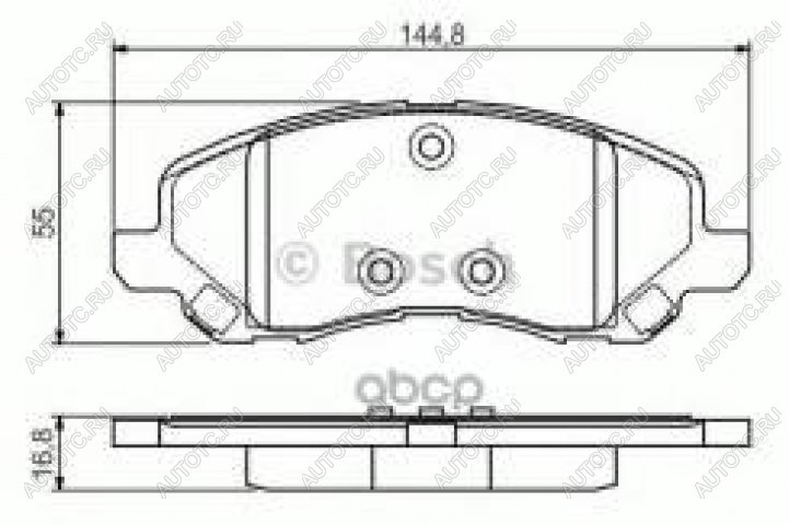 2 499 р. Колодки тормозные передние (4шт.) BOSCH  Mitsubishi Pajero (1 L040,  2 V30/V40 5 дв.,  2 V20,  2 V30/V40,  3 V60,  3 V70,  4 V90,  4 V80), Pajero Sport (PA,  PB,  QE,  QF)  с доставкой в г. Екатеринбург