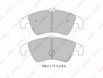 Колодки тормозные передние(4шт.) LYNX Audi A4 (B5 8D2 седан,  B5 8D5 универсал,  B6,  B7,  B8,  B9), A5 (8T,  F5), Q5 (8R,  FY)