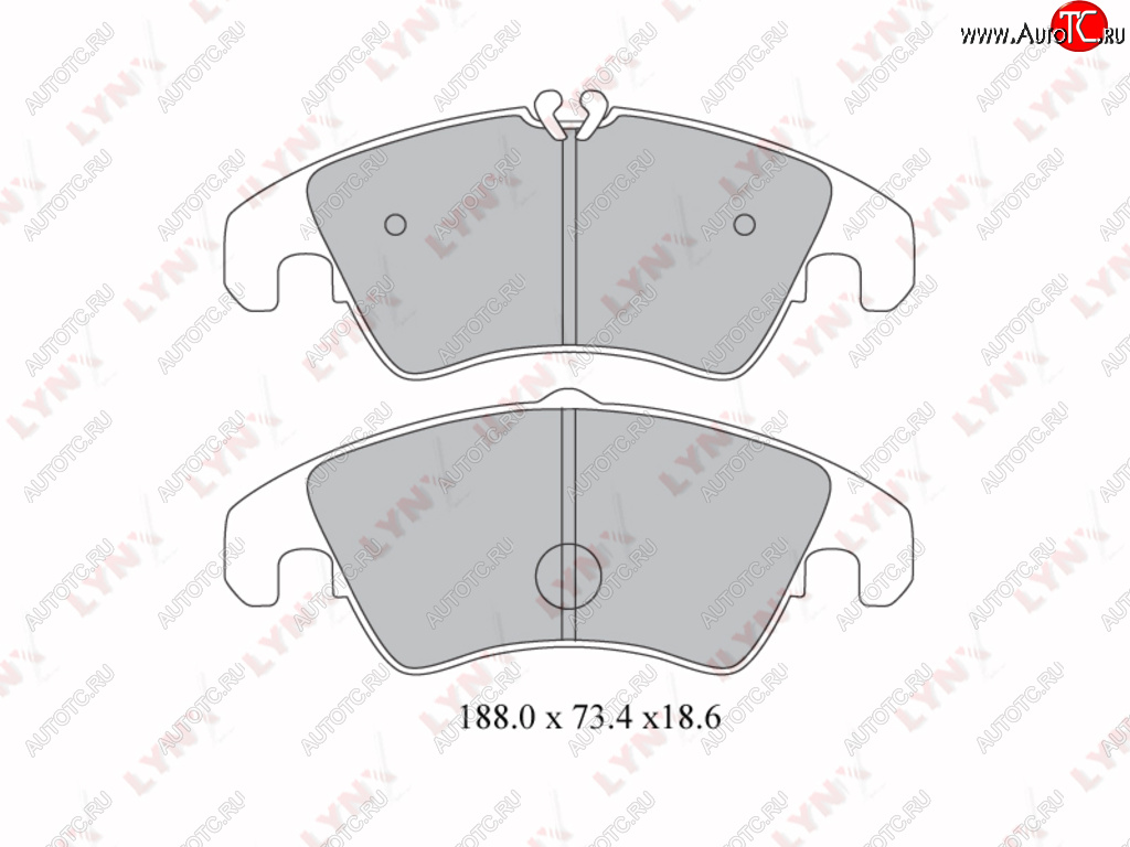 3 399 р. Колодки тормозные передние(4шт.) LYNX Audi A4 B8 рестайлинг (2011-2016)  с доставкой в г. Екатеринбург