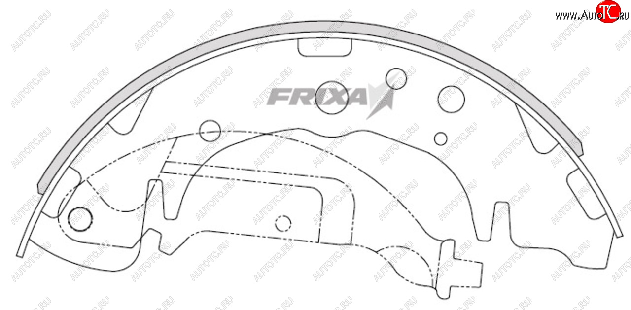 1 299 р. Колодки тормозные задние барабанные (4шт.) HANKOOK FRIXA KIA Carnival VQ минивэн дорестайлинг (2005-2010)  с доставкой в г. Екатеринбург