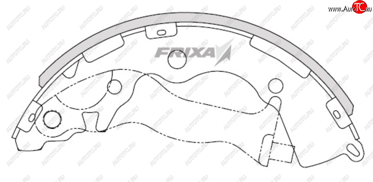 1 339 р. Колодки тормозные передние барабанные (4шт.) HANKOOK FRIXA Hyundai Accent MC седан (2005-2011)  с доставкой в г. Екатеринбург